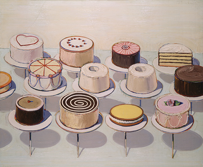 Wayne Thiebaud Cakes 1963. Wayne Thiebaud